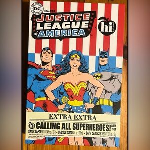 DC Comics Justice League Bath Set - Red, White, Blue